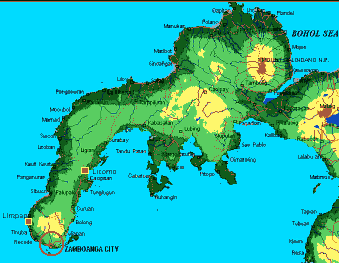 Zamboanga location map